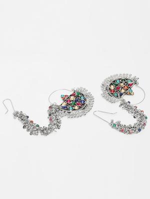 multi colored chandballi earring - 15970290 - Standard Image - 2