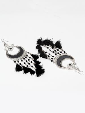 black brass chandballi earring - 15970408 - Standard Image - 2