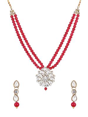 red brass long necklace - 15970531 - Standard Image - 2