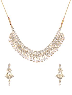 gold brass choker necklace - 15970558 - Standard Image - 2