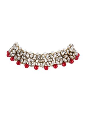 gold brass long necklace - 15970563 - Standard Image - 5