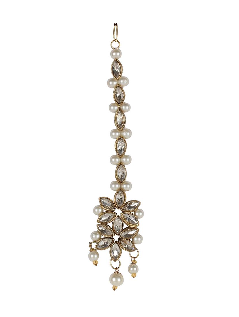 white brass long necklace - 15970567 - Zoom Image - 2