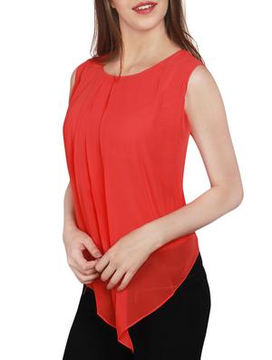 pleated asymmetric top - 15971559 - Standard Image - 2