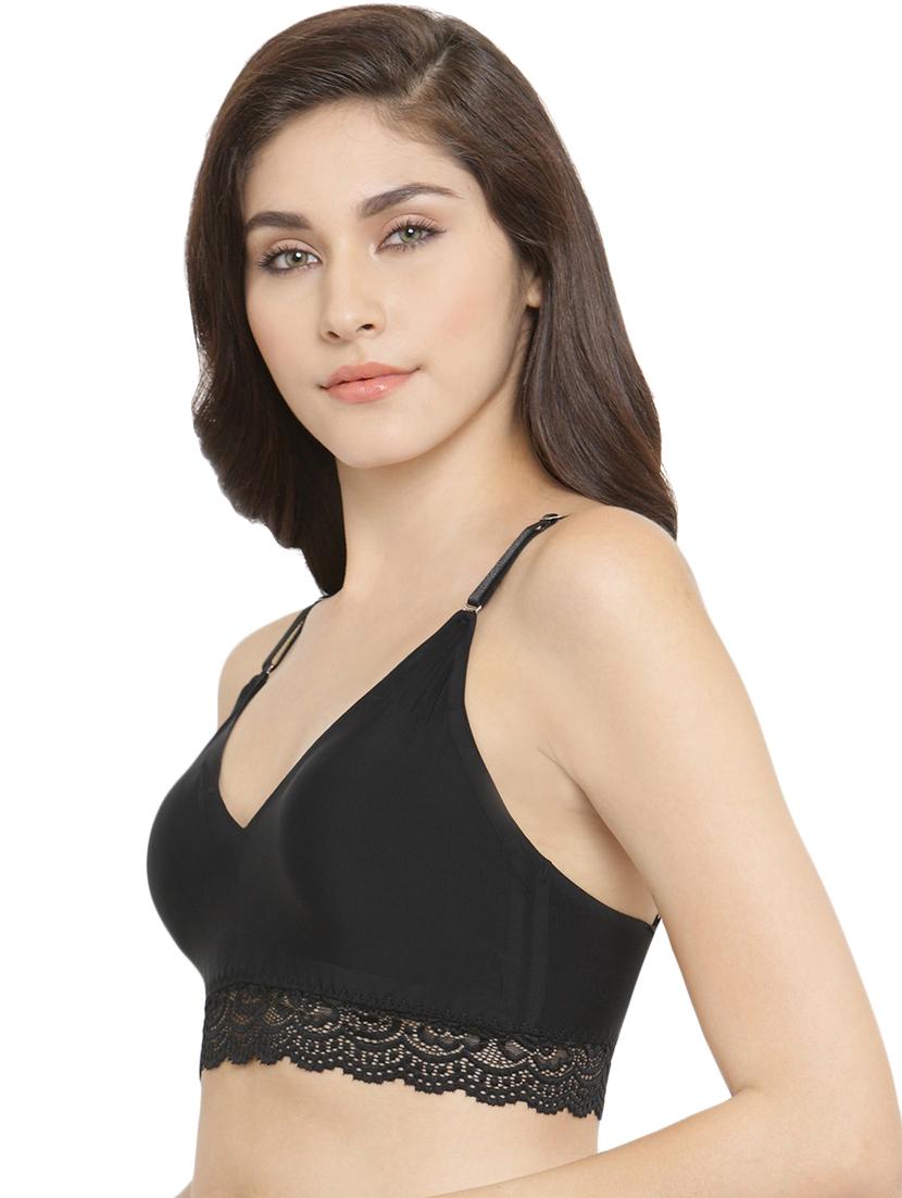 Lace detail hem bralette - 15971856 - Zoom Image - 2
