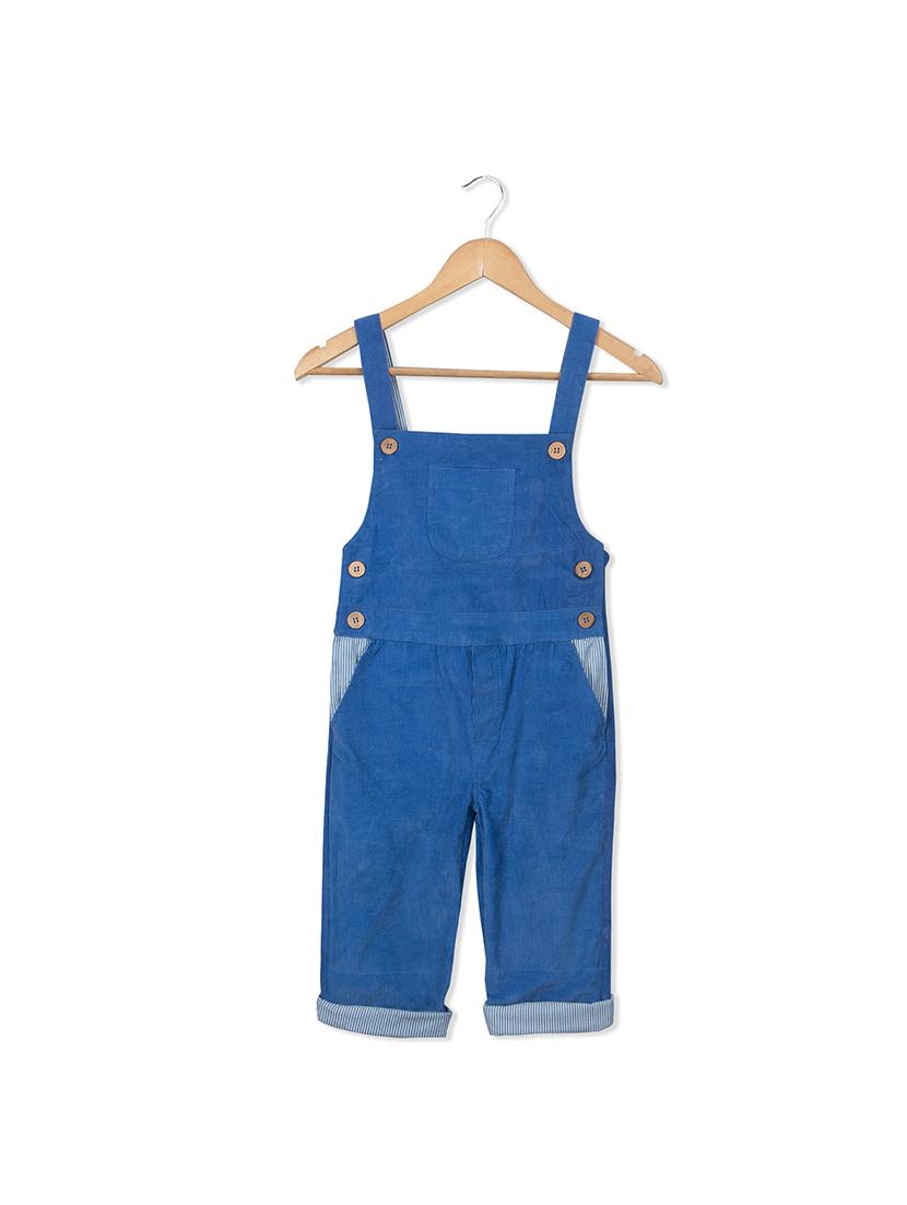 blue corduroy t-shirt and dungaree set - 15972599 - Zoom Image - 5