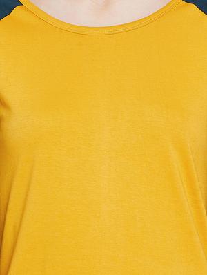 color block raglan sleeved tee - 15972735 - Standard Image - 5
