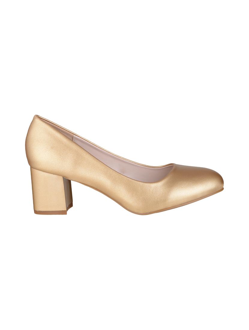 gold slip on pumps - 15973455 - Zoom Image - 2