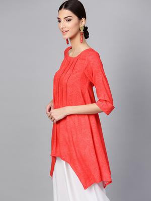 High low printed kurti - 15973539 - Standard Image - 2