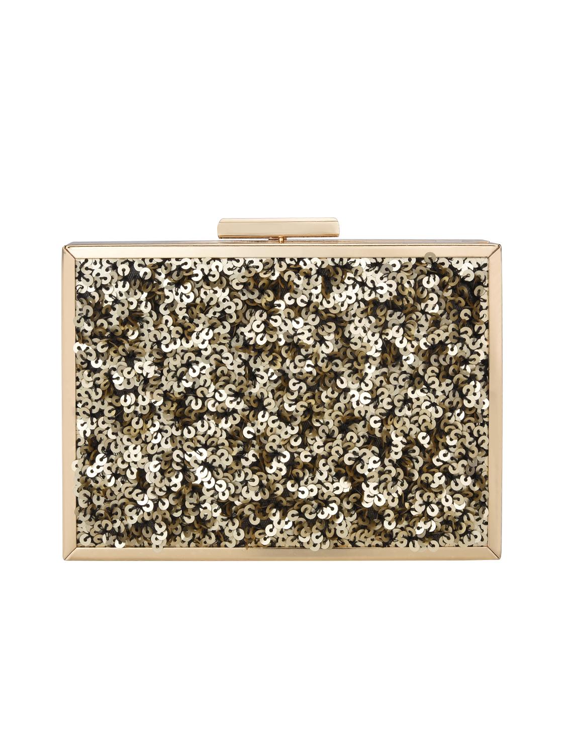 gold metal regular clutch - 15974883 - Zoom Image - 2