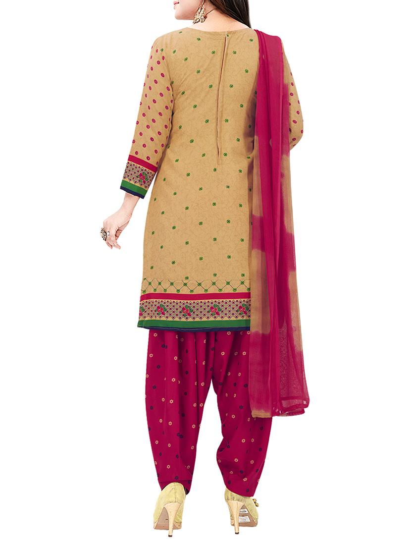 Printed unstitched combo suit - 15975522 - Zoom Image - 5