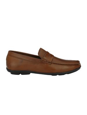 tan leatherette slip on loafers - 15978721 - Standard Image - 2