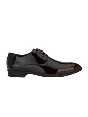 maroon Patent Leather lace-up derbys - 15978734 - Standard Image - 2