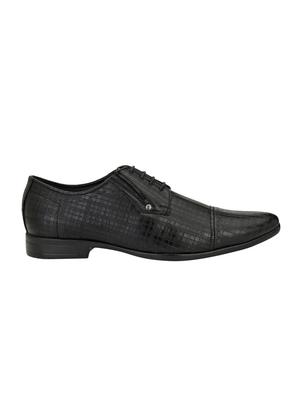black leatherette lace-up derbys - 15978751 - Standard Image - 2