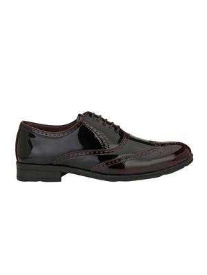 maroon Patent Leather lace-up brouges - 15978765 - Standard Image - 2