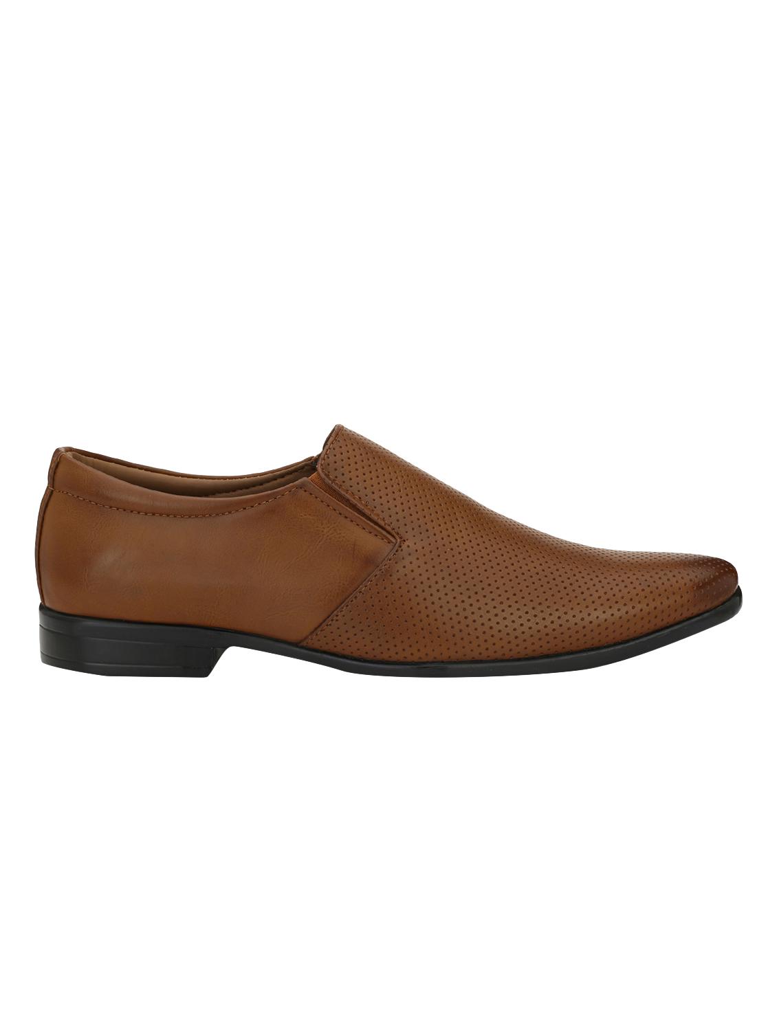 tan leatherette formal slip ons - 15978781 - Zoom Image - 2