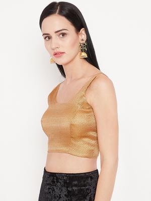 Gold solid blouse - 15981316 - Standard Image - 2