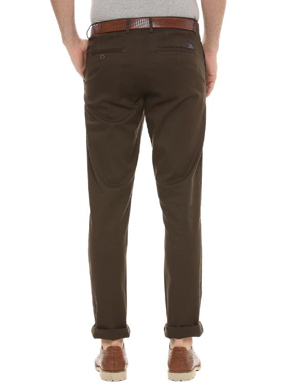 brown cotton chinos - 15981586 - Zoom Image - 2