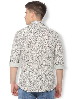 brown printed casual shirt - 15982003 - Standard Image - 2