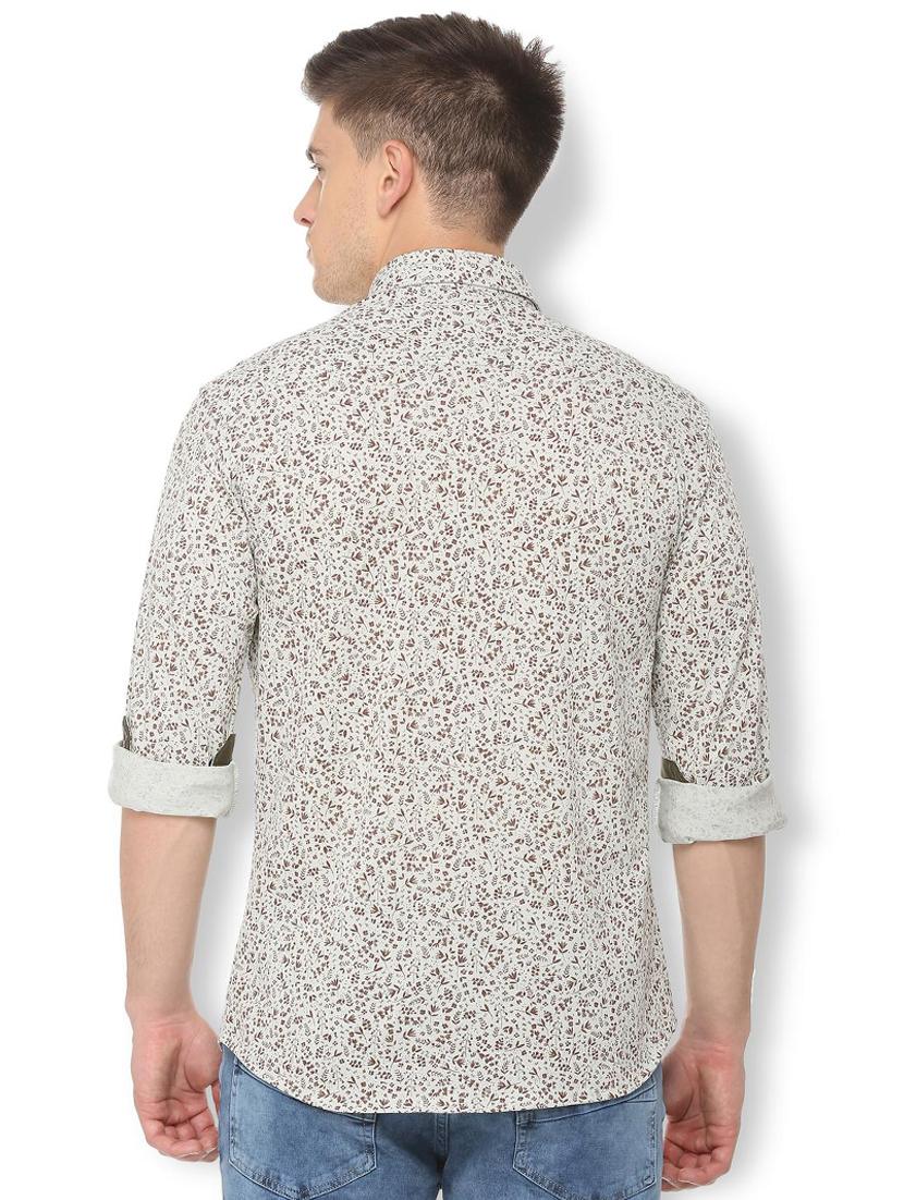 brown printed casual shirt - 15982003 - Zoom Image - 2