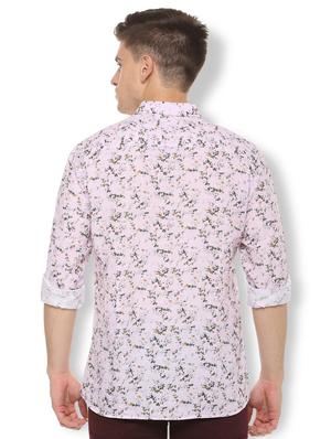 pink floral printed casual shirt - 15982256 - Standard Image - 2