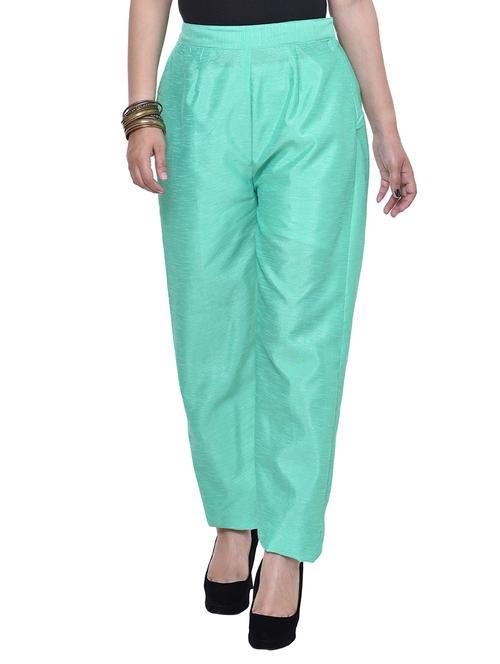 elastic waist high rise trouser - 15983682 - Standard Image - 1