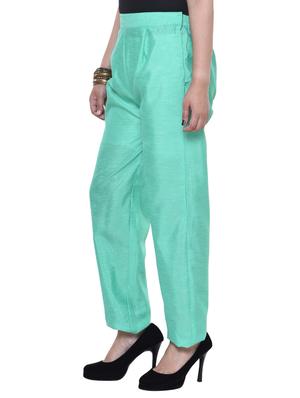 elastic waist high rise trouser - 15983682 - Standard Image - 2