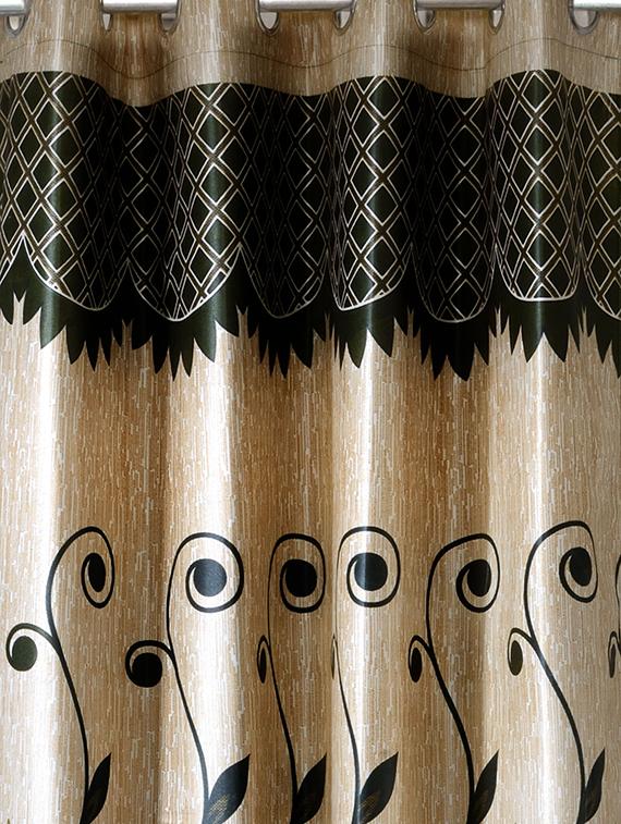set of 2 polyester door curtains - 15984196 - Zoom Image - 2