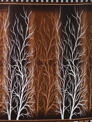 set of 2 polyester door curtains - 15984206 - Standard Image - 2