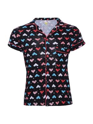 black cotton pyjama set - 15984907 - Standard Image - 2