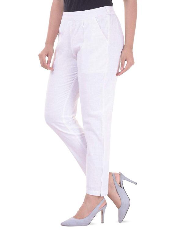 slim fit pleated trouser - 15987654 - Zoom Image - 2