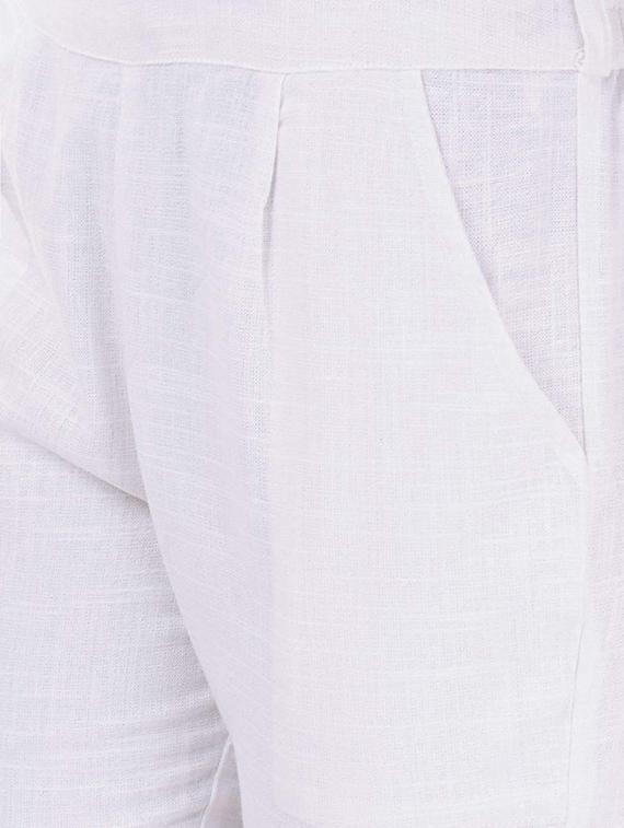 slim fit pleated trouser - 15987654 - Zoom Image - 5