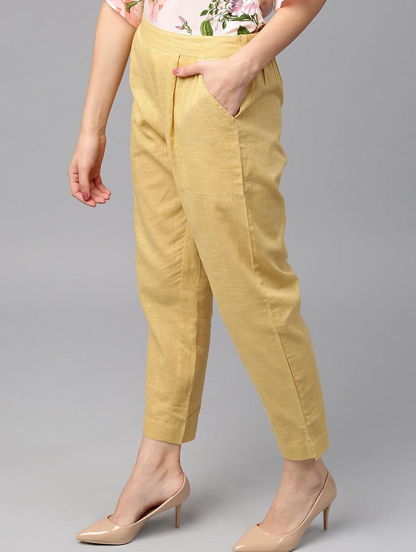 ankle length pleated trouser - 15987656 - Zoom Image - 2
