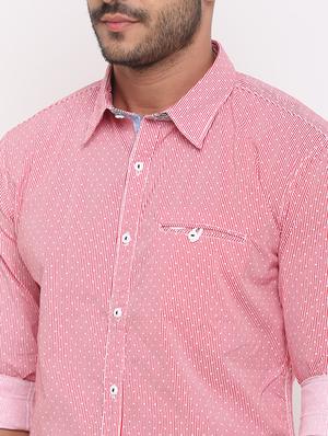 red striped casual shirt - 15988335 - Standard Image - 5