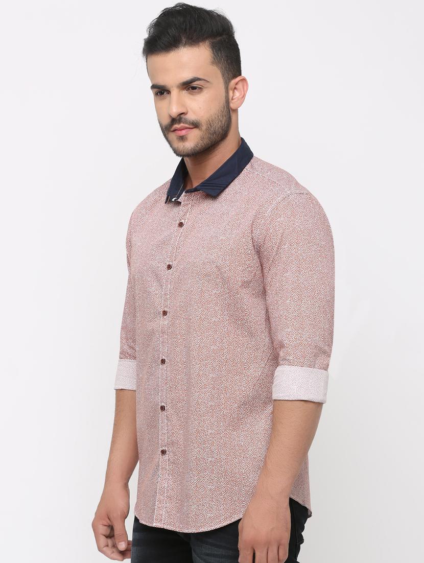 orange printed casual shirt - 15988339 - Zoom Image - 2