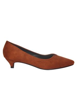 tan suede slip on pumps - 15988440 - Standard Image - 2