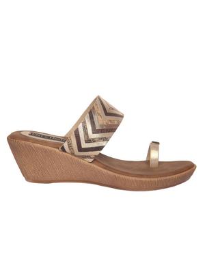 gold slip on wedges - 15988461 - Standard Image - 2