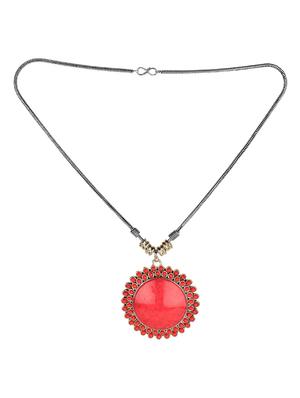 red metal chain necklace - 15989133 - Standard Image - 2
