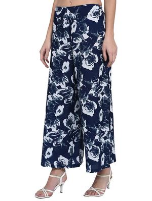 high rise floral flared palazzo - 15997921 - Standard Image - 2