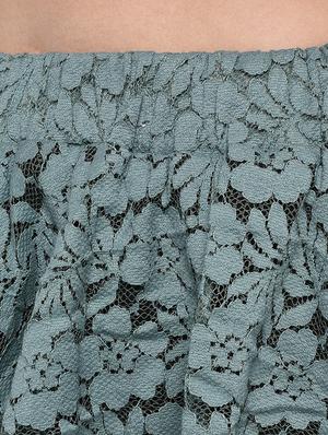 floral laced flared skirt - 15997925 - Standard Image - 5