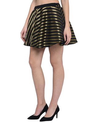 high rise striped flared skirt - 15997927 - Standard Image - 2