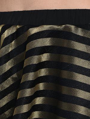high rise striped flared skirt - 15997927 - Standard Image - 5
