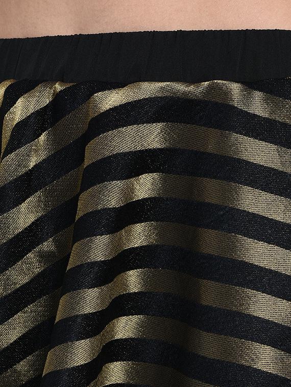 high rise striped flared skirt - 15997927 - Zoom Image - 5