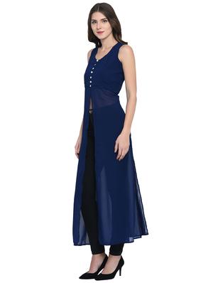 front slit button detail tunic - 15997953 - Standard Image - 2