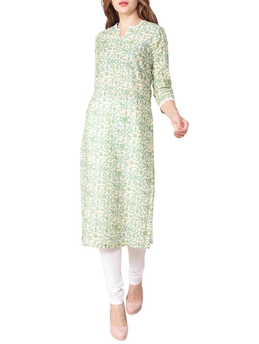 Straight printed kurta - 15998180 - Zoom Image - 2