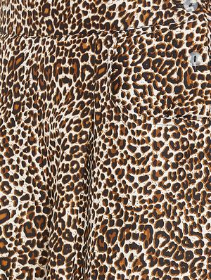 pocket detail animal print palazzo - 15999452 - Standard Image - 5