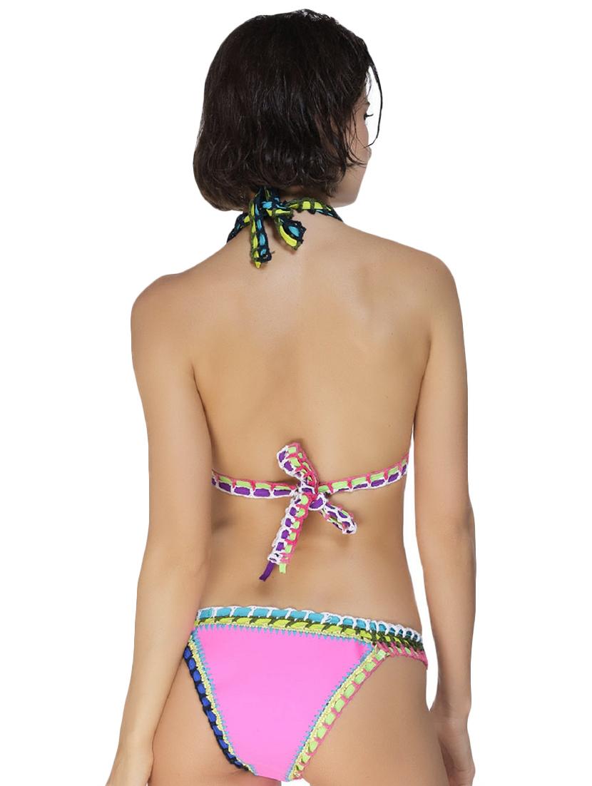 tie back crochet bikini set - 16000775 - Zoom Image - 2