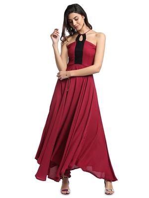 contrast sequined flared maxi dress - 16001073 - Standard Image - 2