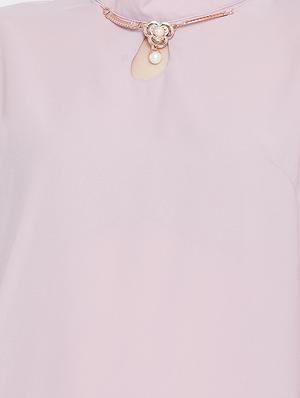 jewel embellished keyhole neck top - 16001328 - Standard Image - 5