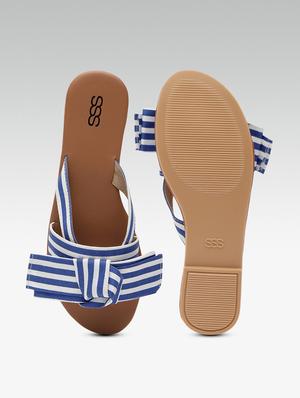 blue toe separator sandals - 16002093 - Standard Image - 5