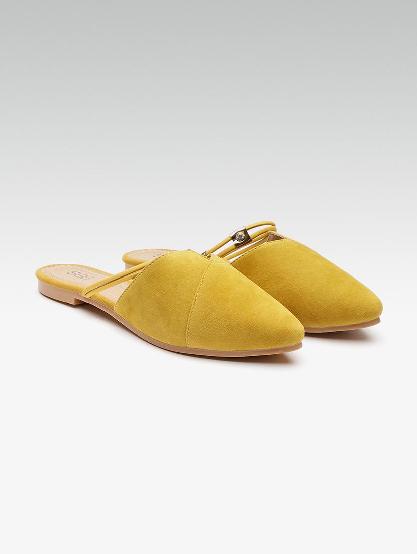 yellow slip on mules - 16002109 - Zoom Image - 2
